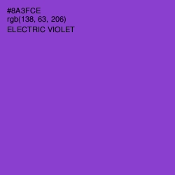 #8A3FCE - Electric Violet Color Image