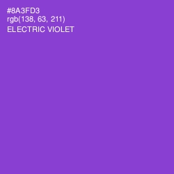 #8A3FD3 - Electric Violet Color Image