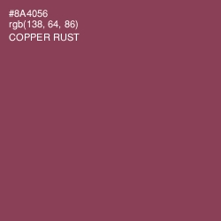 #8A4056 - Copper Rust Color Image