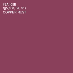 #8A405B - Copper Rust Color Image