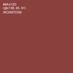 #8A413D - Ironstone Color Image