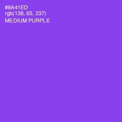 #8A41ED - Medium Purple Color Image