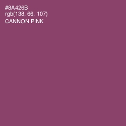 #8A426B - Cannon Pink Color Image