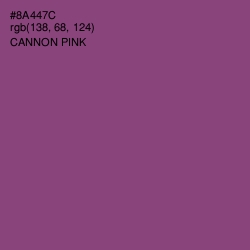 #8A447C - Cannon Pink Color Image