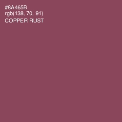 #8A465B - Copper Rust Color Image