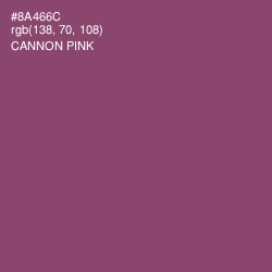 #8A466C - Cannon Pink Color Image