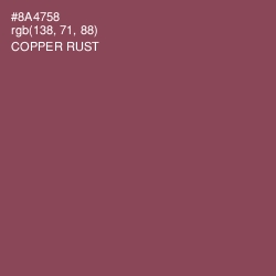 #8A4758 - Copper Rust Color Image