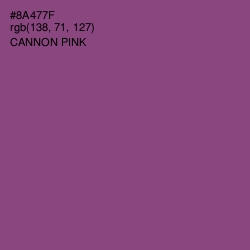 #8A477F - Cannon Pink Color Image