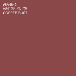 #8A4849 - Copper Rust Color Image