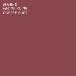 #8A484E - Copper Rust Color Image