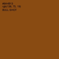 #8A4B13 - Bull Shot Color Image