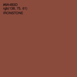 #8A4B3D - Ironstone Color Image