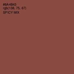 #8A4B43 - Spicy Mix Color Image