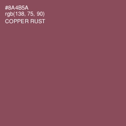 #8A4B5A - Copper Rust Color Image