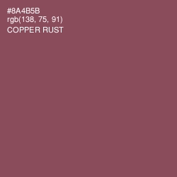 #8A4B5B - Copper Rust Color Image