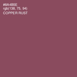 #8A4B5E - Copper Rust Color Image