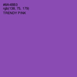 #8A4BB3 - Trendy Pink Color Image