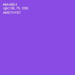 #8A4BE4 - Amethyst Color Image