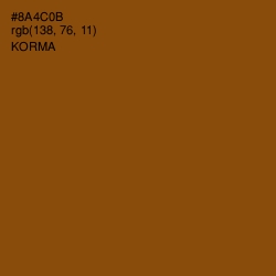 #8A4C0B - Korma Color Image