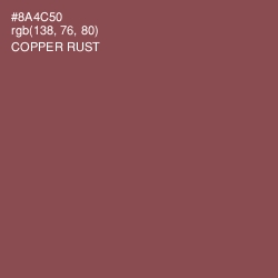 #8A4C50 - Copper Rust Color Image