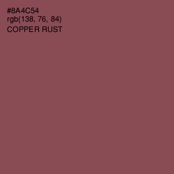 #8A4C54 - Copper Rust Color Image