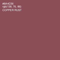 #8A4C56 - Copper Rust Color Image