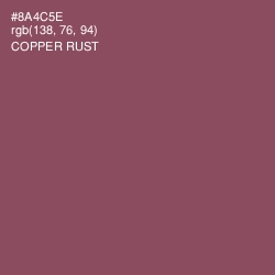 #8A4C5E - Copper Rust Color Image