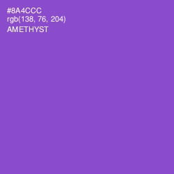#8A4CCC - Amethyst Color Image