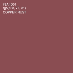#8A4D51 - Copper Rust Color Image