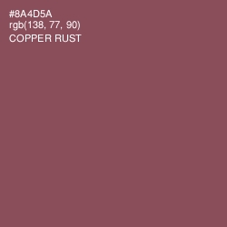 #8A4D5A - Copper Rust Color Image