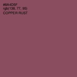 #8A4D5F - Copper Rust Color Image