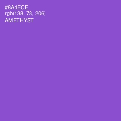 #8A4ECE - Amethyst Color Image