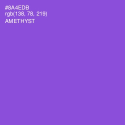 #8A4EDB - Amethyst Color Image