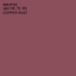 #8A4F5A - Copper Rust Color Image