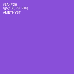 #8A4FD8 - Amethyst Color Image