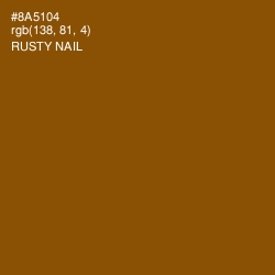 #8A5104 - Rusty Nail Color Image
