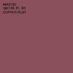 #8A515C - Copper Rust Color Image