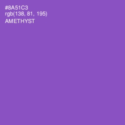 #8A51C3 - Amethyst Color Image