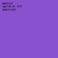 #8A51CF - Amethyst Color Image