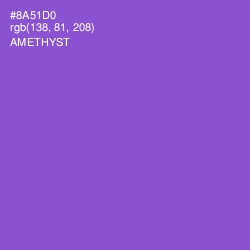 #8A51D0 - Amethyst Color Image