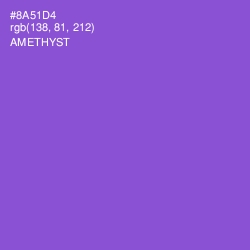 #8A51D4 - Amethyst Color Image