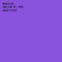 #8A51DC - Amethyst Color Image