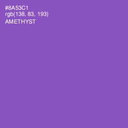 #8A53C1 - Amethyst Color Image