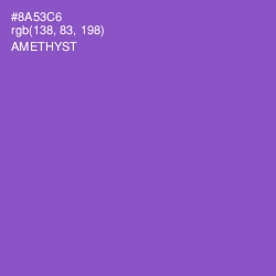 #8A53C6 - Amethyst Color Image