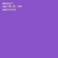 #8A53C7 - Amethyst Color Image
