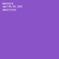 #8A53C8 - Amethyst Color Image