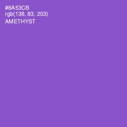 #8A53CB - Amethyst Color Image