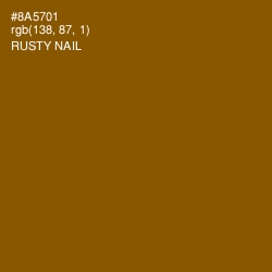 #8A5701 - Rusty Nail Color Image