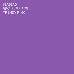 #8A58AD - Trendy Pink Color Image