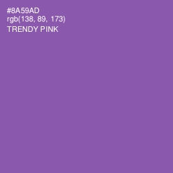 #8A59AD - Trendy Pink Color Image